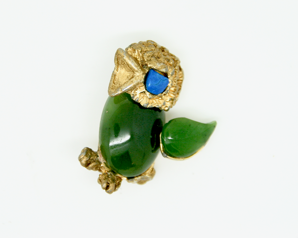 1950-60's SWOBODA semi precious stones bird