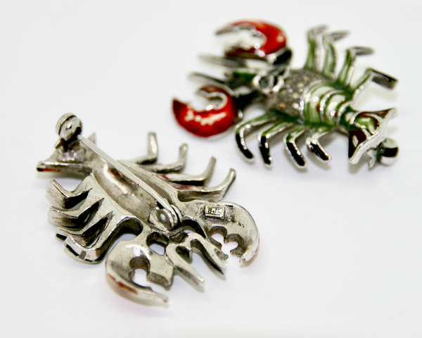 1940-50's BJL Lobster scatter pins