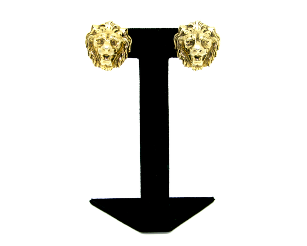 1950-60's Accessocraft NY Lion face earrings