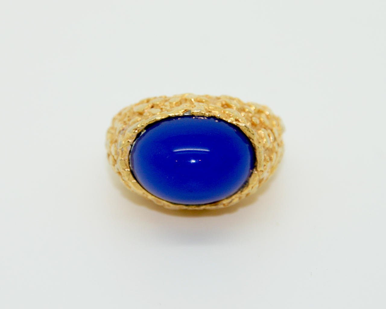 1960-70's KENNETH LANE lapis blue ring