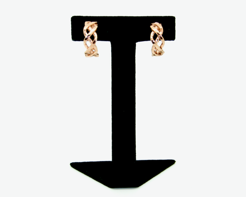 1950-60's GROSSE rose gold hoop earrings