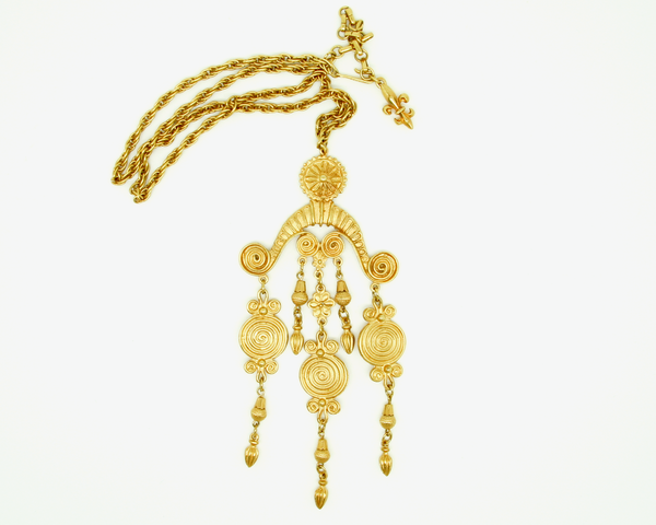1950-60's VENDOME gold swirl pendant